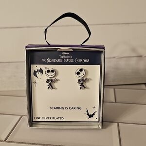 Nightmare Before Christmas Fine Silver Plated Earrings